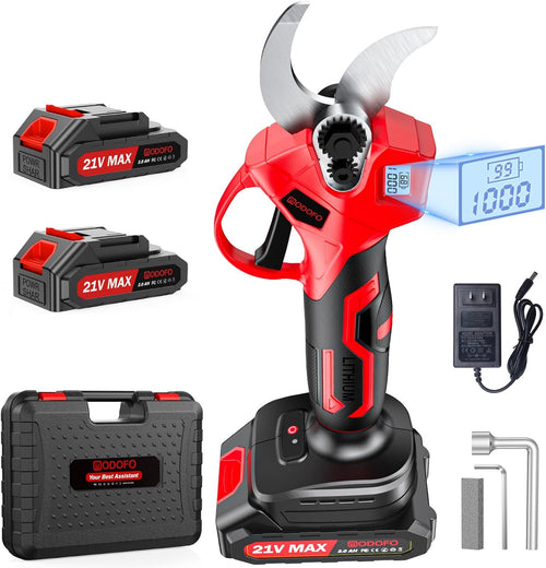 Electric Pruning Shears – 1.4" Cut, LCD Display, 450W Brushless Motor